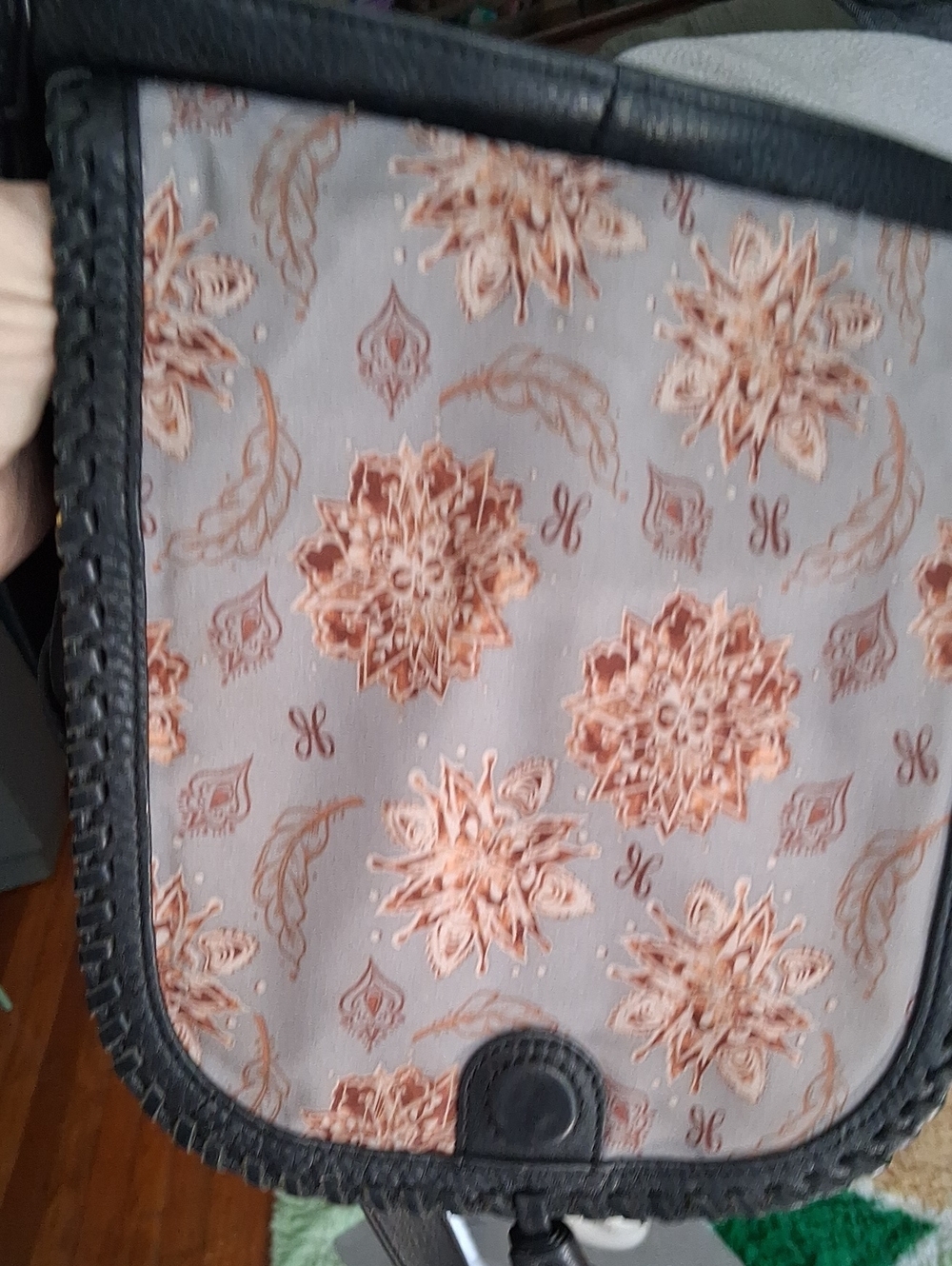 Hobo Pebbled Leather Crossbody Bag w/ Tassel - Picture 9 of 16